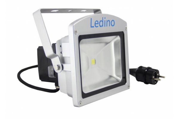 Ledino LED schijnwerper op accu en stroom (alarmfunctie)10W