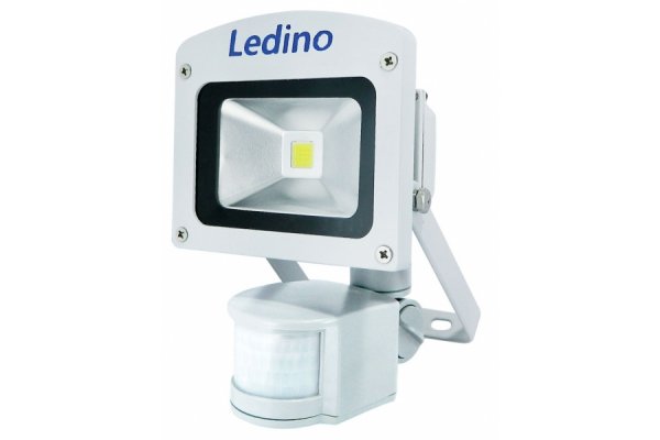 Ledino LED schijnwerper met sensor 10W 6000K WIT