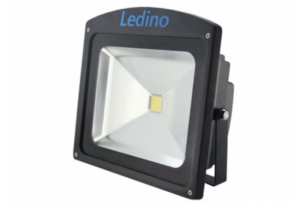Ledino LED Schijnwerper 230v 50W 6000K ZWART