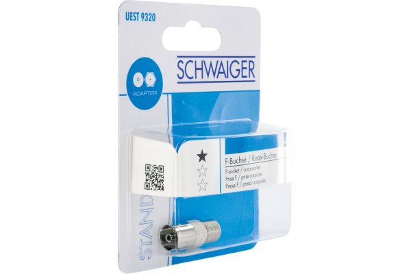 SCHWAIGER COAX ADAPTER CONNECTOR NAAR FEMALE