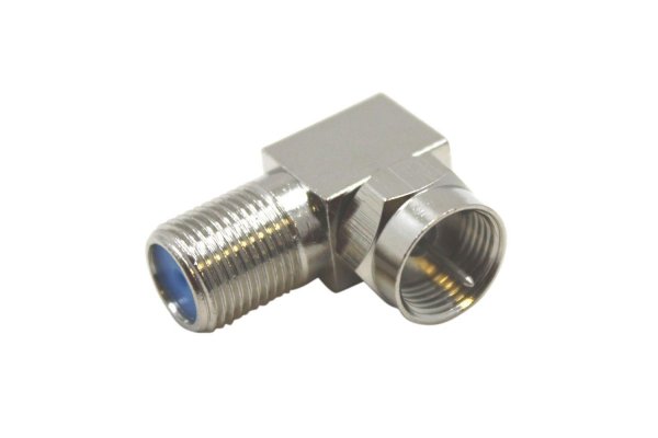 F CONNECTOR HOEK KOPPELING 90 GRADEN