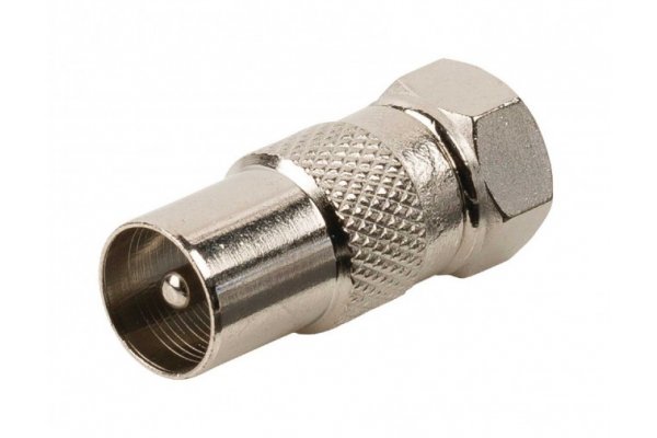 F CONNECTOR MALE NAAR COAX MALE