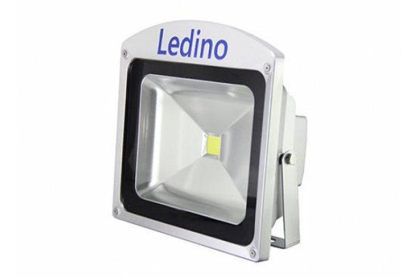 Ledino LED Schijnwerper 230v 50W 6500K zilver Dahlem
