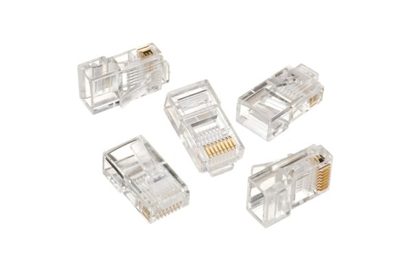 RJ 45 STEKKERS PER100ST.RONDE KABEL