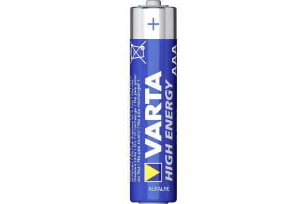 Batterij Varta alkaline AAA High Energy BLS 4