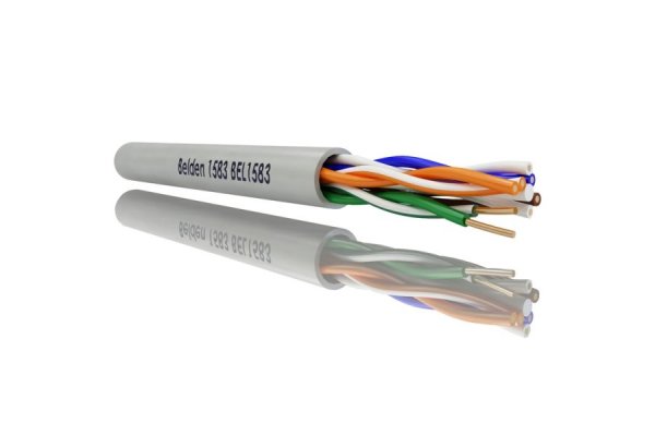 BELDEN CAT5E F / UTP 305M GRIJS HASPEL