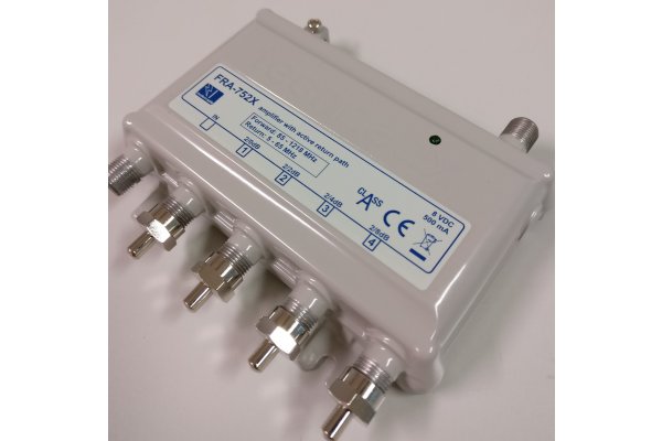 HD-LINE DVB-C/DVB-T Antennenverstärker 25dB Terrestrisch für 2 TV