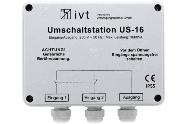 Walstroom omschakelautomaat 16A max.