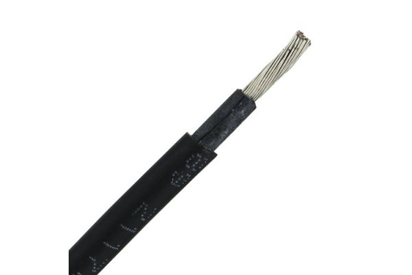 Solar cable DC zwart double shielded 4mm p/mtr
