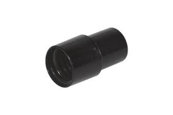 Schroefmof 25mm universeel  zwart pvc voor slang 25 inw.