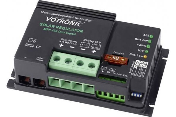 Votronic MPPT regelaar 430Wp 31,5A (Solar 50V max,26A max)