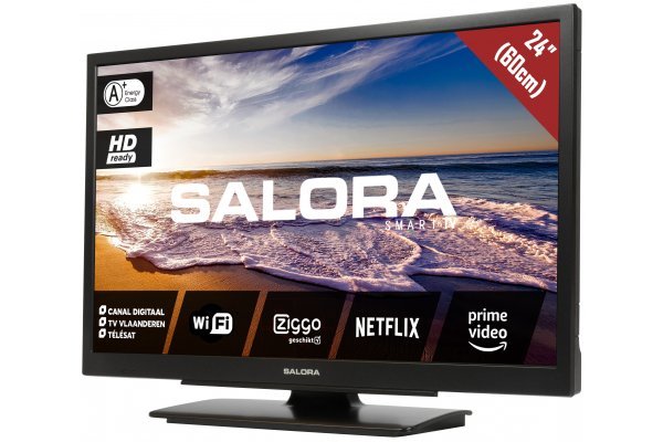 Salora 24" Travel TV 12/230 Smart Foxum Wifi DVD