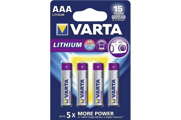  Batterij varta  lithium AAA (  blister 4 stuks )