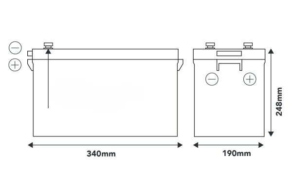 Smart Power Lithium Accu 200Ah 12,8V BT 5.0 Heating Pack