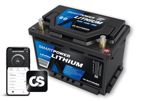 Smart power Lithium Accu 110Ah 12,8V BT 5.0 Heating Pack