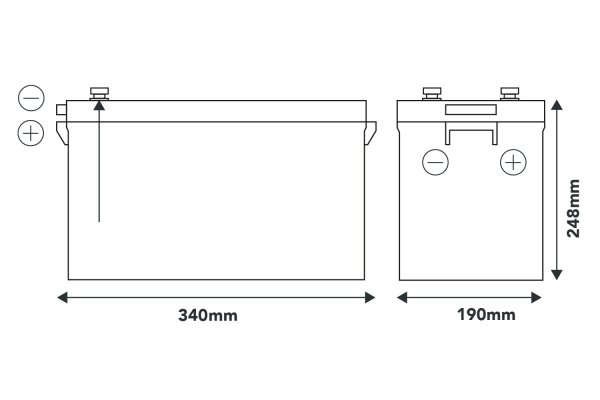 Smart Power Lithium Accu 300Ah 12,8V BT 5.0 Heating Pack