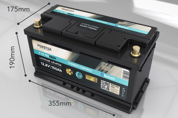 Forster Lithium Accu 150Ah 12,8V Thermo control BT BMS