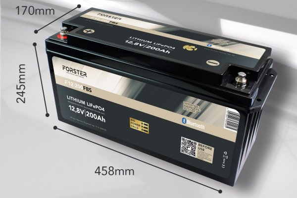 Forster Lithium Accu Standaard 200Ah 12,8V BT BMS