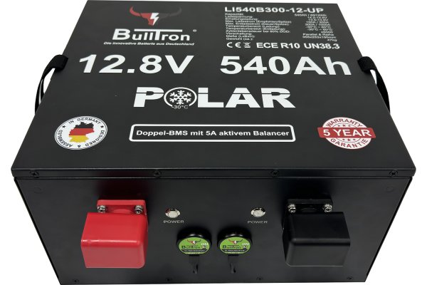 BullTron 540Ah LiFePO4 12.8V Polar Accu  met Bluetooth BMS