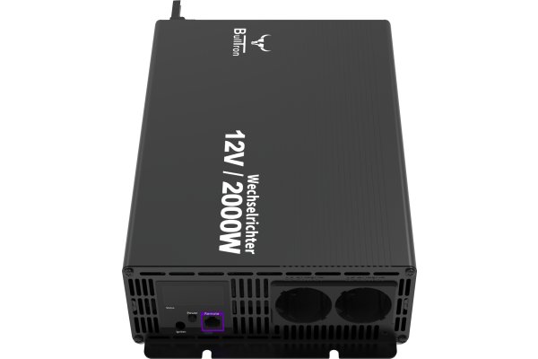 BullTron Omvormer 2000W-12V/230V  + aan/uit schakelaar