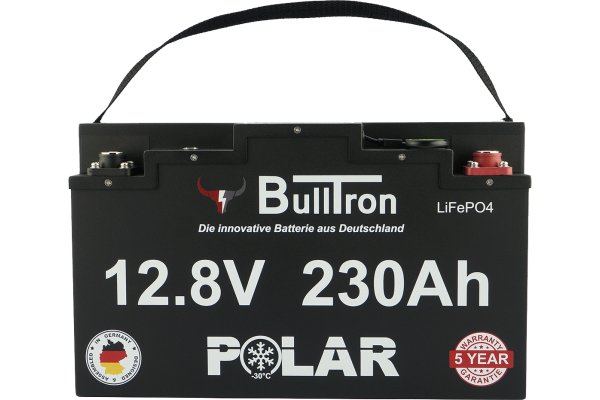 BullTron 230Ah  LiFePO4 12.8V Polar Accu met Bluetooth BMS
