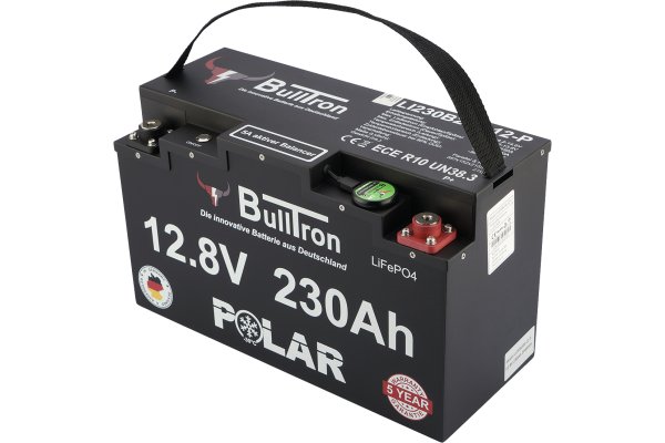BullTron 230Ah  LiFePO4 12.8V Polar Accu met Bluetooth BMS