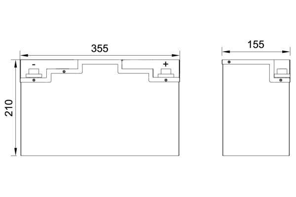 BullTron 230Ah  LiFePO4 12.8V Polar Accu met Bluetooth BMS