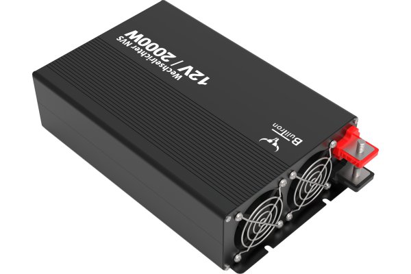 BullTron Omvormer 2000W-12V/230V Aut. + aan/uit schakelaar