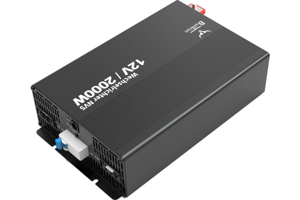 BullTron Omvormer 2000W-12V/230V Aut. + aan/uit schakelaar