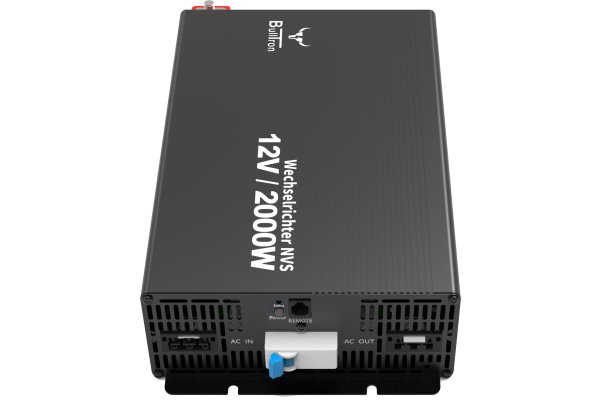 BullTron Omvormer 2000W-12V/230V Aut. + aan/uit schakelaar