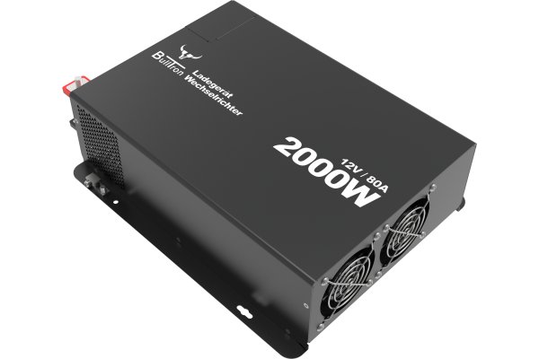 BullTron Combi Lader/Omvormer 2000W-12V/230V 80A + display