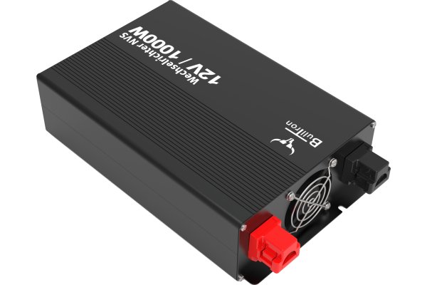BullTron Omvormer 1000W-12V/230V Aut. + aan/uit schakelaar
