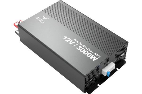 BullTron Omvormer 3000W-12V/230V Aut. + aan/uit schakelaar