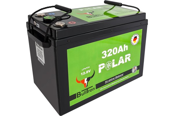 BullTron 320Ah  LiFePO4 12.8V Polar Accu  met Bluetooth BMS
