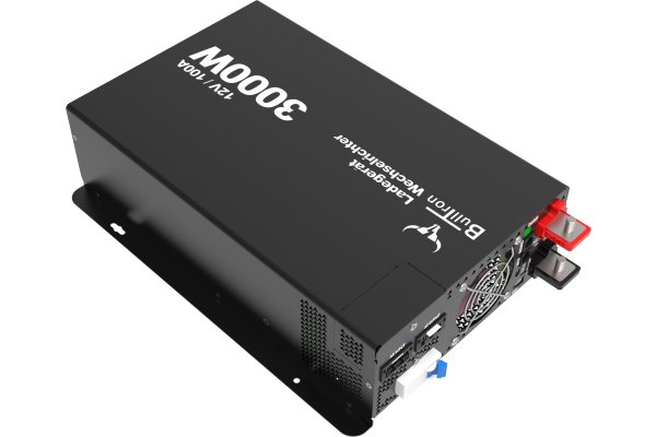 BullTron Combi Lader/Omvormer 3000W-12V/230V 100A + display