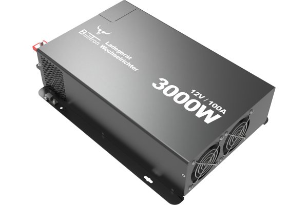 BullTron Combi Lader/Omvormer 3000W-12V/230V 100A + display
