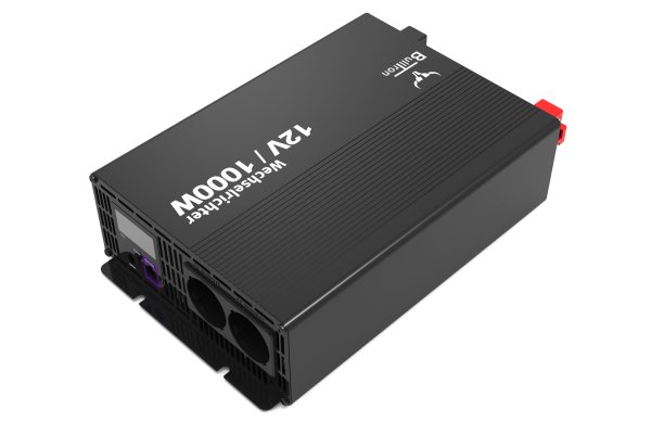 BullTron Omvormer 1000W-12V/230V + aan/uit schakelaar