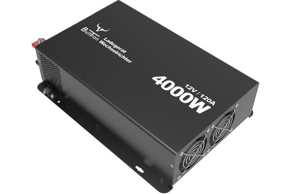 BullTron Combi Lader/Omvormer 4000W-12V/230V 120A + display
