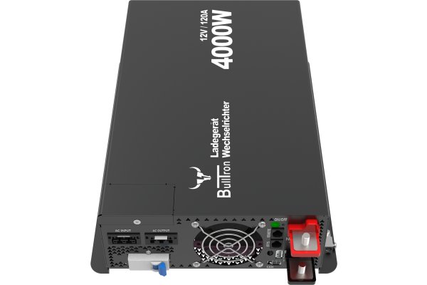 BullTron Combi Lader/Omvormer 4000W-12V/230V 120A + display