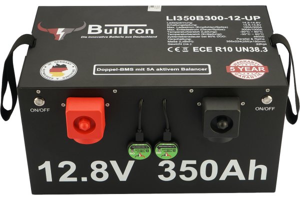 BullTron 350Ah LiFePO4  12.8V Polar Accu met Bluetooth BMS
