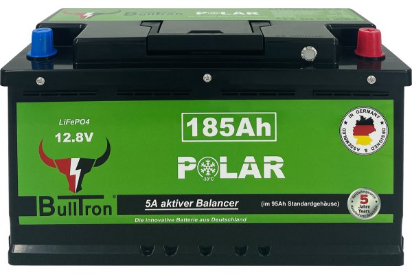 BullTron 185Ah LiFePO4 12.8V Polar Accu met Bluetooth BMS