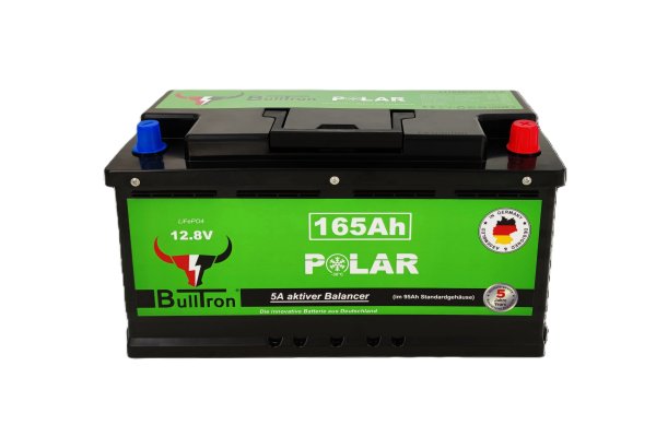 BullTron 165Ah LiFePO4 12.8V Polar Accu met Bluetooth BMS