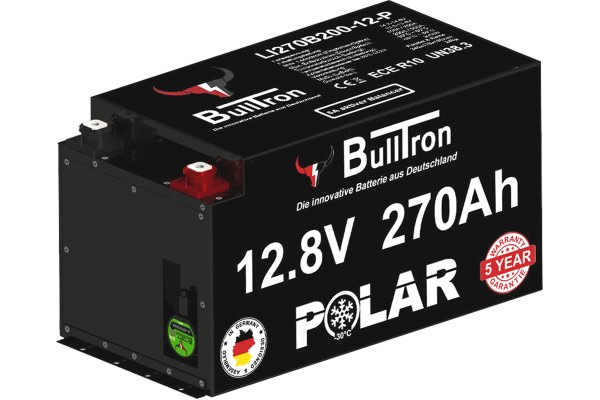BullTron 270Ah LiFePO4 12.8V Polar Accu met Bluetooth BMS