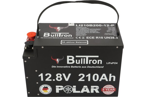 BullTron 210Ah  LiFePO4 12.8V Polar Accu met Bluetooth BMS