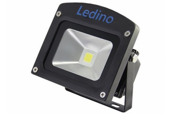Ledino LED Schijnwerper 230v 10W 6000K ZWART