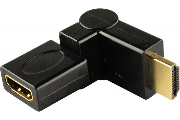 SCHWAIGER HDMI ANGLE ADAPTER 360° (HDMI HOEKADAPTER 360°)