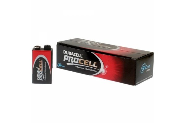 DURACELL BATTERIJ ALKALINE 9 VOLT BLOK 1604