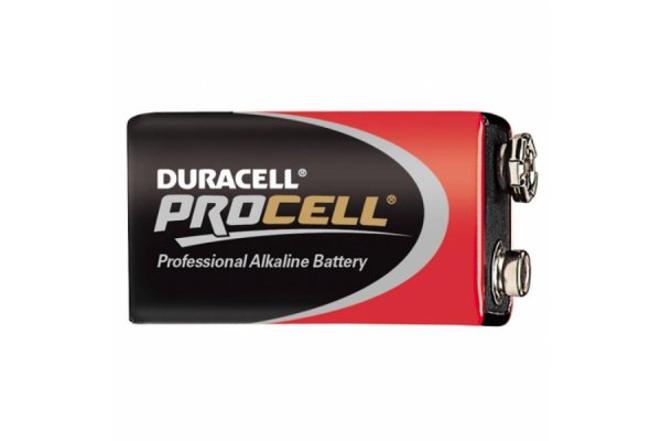 DURACELL BATTERIJ ALKALINE 9 VOLT BLOK 1604